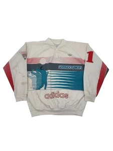 Vintage 80s Adidas Jumper Adidas Silverado Spikers Retro Sweatshirt Crewneck 2XL - Picture 1 of 9
