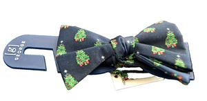 Pajarita de vacaciones George árbol de Navidad azul para hombre NUEVA CON ETIQUETA - Imagen 1 de 4