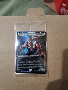 Magic The Gathering MTG Marvel Legends Spectacular Spider-Man Promo Card Sealed - Picture 1 of 2