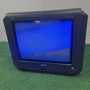 RCA 14F514T TruFlat 14"Stereo CRT TV Control Video Gaming Retro No Remote - Picture 1 of 11