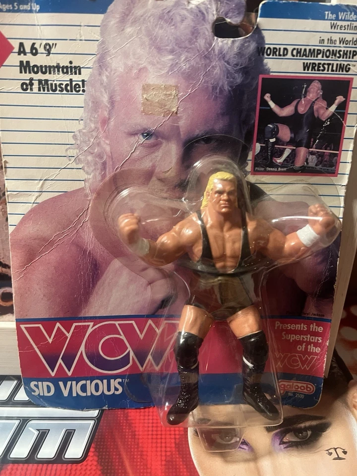 Figura de lucha libre vintage Galoob 1990 WCW SID VICIOUS Foto 1 de 4