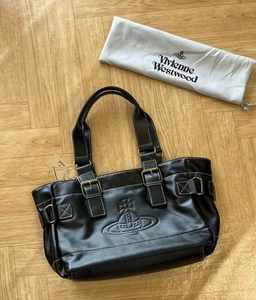 Authentic Pre-owned Vivienne Westwood Tote Bag in Black - Picture 1 of 16
