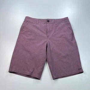 O'Neill Hybrid Chino Shorts Mens 31 Purple Lightweight Flat Front Stretch Beach - Picture 1 of 7