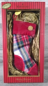 Waterford Holiday Heirlooms Stewart Mini karierter Strumpf neu offene Verpackung - Bild 1 von 7