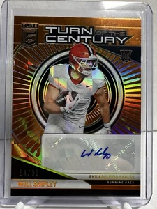 Will Shipley Auto Donruss Elite/99 Philadelphia Eagles RC cambio de siglo - Imagen 1 de 2