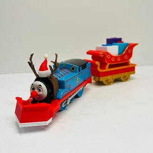 Thomas & Friends Christmas Train CUSTOM 3D PRINTED Rudolph & Santa Trackmaster - Picture 1 of 11