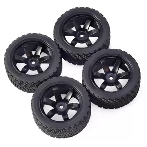 Austar 4PCS 12mm Hex 67mm RC Car Rubber Tires Wheel for 1/10 WLtoys 1/14 144001 - Picture 1 of 10