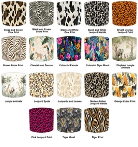 Animal Prints Lampshades Ceiling Lights Table Lamp shades & Pendant shades. - Picture 1 of 19