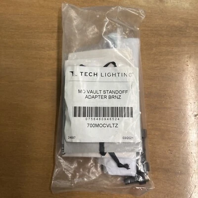 Tech Lighting 700MOCVLTZ MonoRail Standoff Vault Adapter Bronze - Image 1 of 2