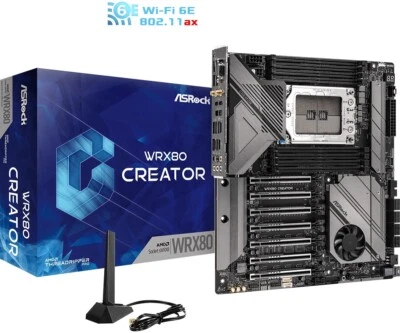 ASRock WRX80 Creator R2.0 Motherboard - AMD WRX80 Socket sWRX8 Max2048GB DDR4 - Image 1 of 4