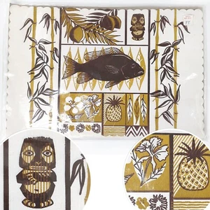 Colchonetas de papel vintage MCM TIKI Hawaii fiesta bar HOPACO vieira 20 nuevas 10x15 - Imagen 1 de 12
