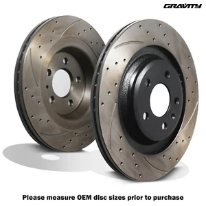 DISCOS DE FRENO TRASEROS RANURADOS 330MM PARA AUDI Q5 2.0 3.0 3.2 TDI TFSI 08-17 - Imagen 1 de 9