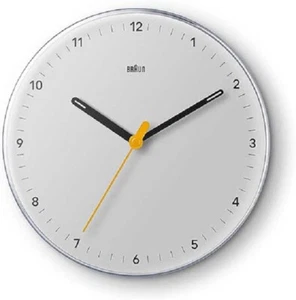 Reloj de Pared Analógico MARRÓN Blanco Diámetro 9.1 pulgadas BC26W Plástico Nuevo - Imagen 1 de 7