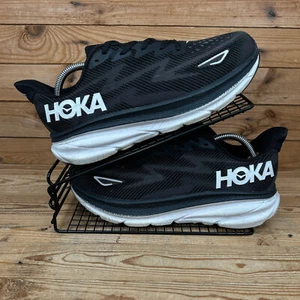 Hoka One One Turnschuhe Damen Größe UK 9 Clifton 9 Weite schwarz Straßenlaufschuhe - Bild 1 von 13