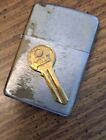 1953+57+Zippo+Lighter+OLD+Used+Yale+Key+On+Front+Used+Condition+Original+