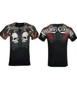 Xtreme Couture by Affliction Men's Redemption Skulls Black Y2K T-Shirt Tee S-XXL - Picture 1 of 4