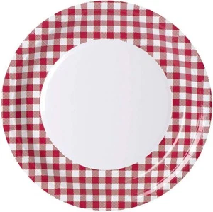 Picnic Disposable Round Paper Plates Party Supplies Plates Ideal Family Dinner - Picture 1 of 5