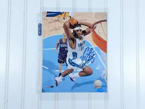 Carmelo Anthony signiertes Foto DNA Denver Nuggets Autogramm Dunk mit Echtheitszertifikat kostenloser Versand - Bild 1 von 7