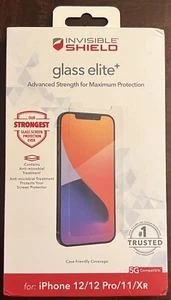 ZAGG InvisibleShield Glass Elite+ Screen Protector for iPhone XR 11 12 Pro - Photo 1 sur 2