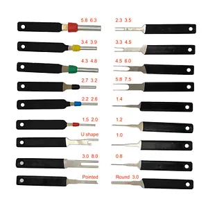 18Pcs Car Terminal Removal Tool Kit Wire Connector Pin Release Extractor Puller - Picture 1 of 6
