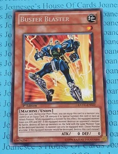 Buster Blaster EXVC-DE022 Silber Rare Yu-Gi-Oh Karte 1. Auflage Neu - Bild 1 von 3