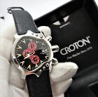 Croton Chronomaster Octopus ,Date/Just  Leather N-Mint Rare Men's Watch R24-09