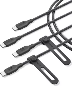 Anker Braided Durable USB-C to USB-C Cable 6-Feet, 240W Fast Charge, 2 Pack - Picture 1 of 3