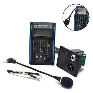 5 Band Guitar Equalizer Acoustic Preamp EQ Piezo Pickup Amplifier Tuner LCD MiVt - Picture 1 of 9
