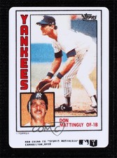 1990-92 R&N China Topps Porcelain Sports Nostalgia Reprints Don Mattingly #8
