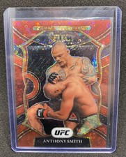 2021 Panini Select UFC H2 ANTHONY SMITH Red Disco Prizm #66 Concourse #153/199