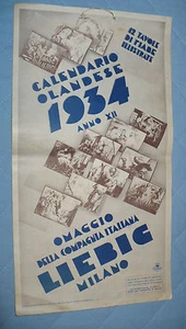 CALENDARIO OLANDESE 1934 COMPAGNIA ITALIANA LIEBIG 12 TAVOLE FIABE ILL.GUSTAVINO - Imagen 1 de 1