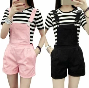 Lindos monos con hebilla pastel pantalones cortos de bolsillo correas montículos - Imagen 1 de 15