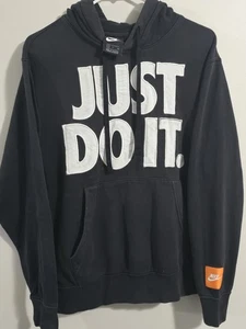 Y2K Vintage Nike Just Do It Athletic Hoodie Sweatshirt Men's Size Small - Picture 1 of 9