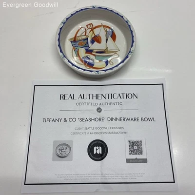 CUENCO DE VAJILLA AUTENTICADO TIFFANY & CO 'SEASHORE' Foto 1 de 3