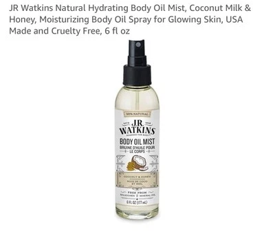 JR Watkins Body Oil Mist, Coconut Milk & Honey, 6 fl oz (177 ml) New - Image 1 of 4