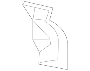 Genuine Mitsubishi Splash Guard 5370B015 - Picture 1 of 2