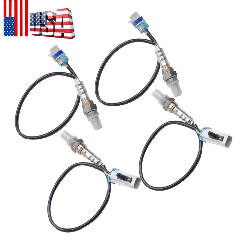Sensor de oxígeno 4 piezas para Chevrolet Silverado 1500 V8 2008-2014 4,8 L 5,3 L 6,0 L GMC Foto 1 de 4