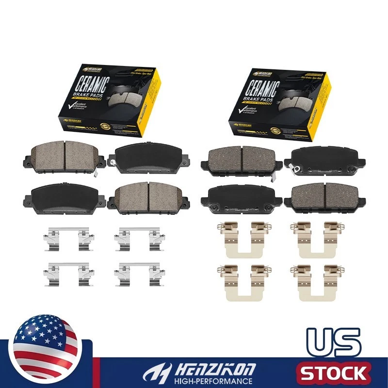 Juego de 8 pastillas de freno delanteras y traseras cerámicas para Honda HR-V 2016-2022 D1654 D1841 Foto 1 de 4
