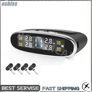 Tire Pressure Monitoring System TPMS Kit 4 Internal Sensors Car Solar Wireless - Picture 1 of 6