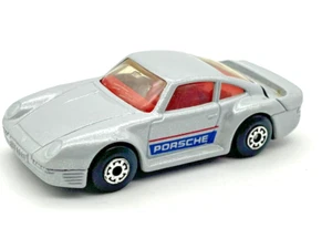 Matchbox 1986 MB7 Porsche 959 Turbo Sports Car Metalic Silver Mint in PVC Box - Picture 1 of 6