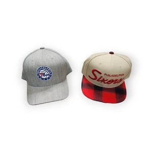 Philadelphia 76ers Sixers Mitchell Ness Script Hat Snapback - Picture 1 of 5