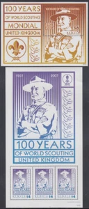ST VINCENT/BEQUIA Sc #401.1.402 Estampilla sin montar o nunca montada & S/s - 100a ANN de SCOUTING - Imagen 1 de 1