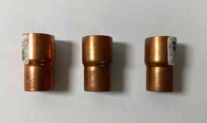 Lot of 3 W01337L Copper Sweat Reducer Coupling Adapters 1"x3/4" Plumbing Mueller - Picture 1 of 11