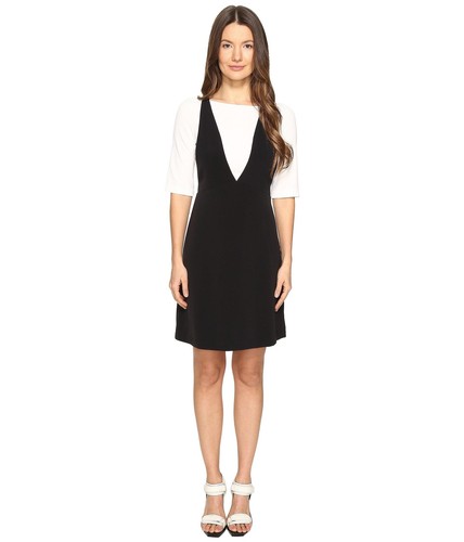 Boutique Moschino abito t shirt maglia sovrapposta nero bianco taglia 40 6