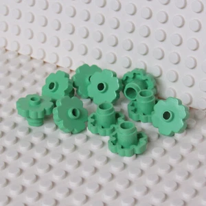 Lego Plant Flowers 2x2 Light Green Flower Lot of 10 - Belville- New - Picture 1 of 2