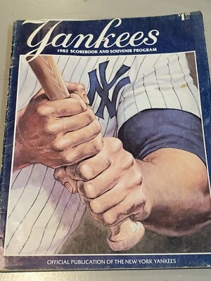 Vintage New York Yankees 1982 Scorebook Program - Good condition - Image 1 of 3