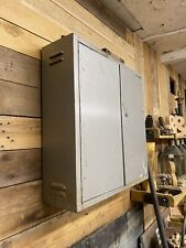 reclaimed Vintage Howdens Industrial Steel Cabinet with Shelf First aid cupboard