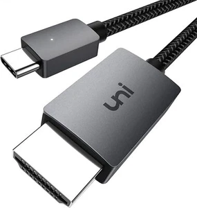 uni Câble USB C vers HDMI Jusqu'à 4K Câble Tressé Adaptateur Cable USB Type-C... - Photo 1/9