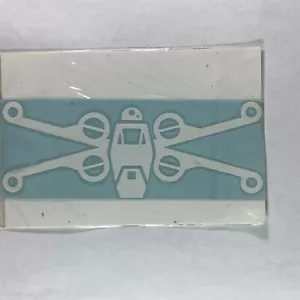 X-Wing Starfighter Vinyl Sticker Spacecraft Large White Logo Decal Star Wars - Picture 1 of 2