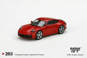 Mini GT 1:64 Porsche 911 (992) Carrera 4S Racing rot Modellauto in Box #283 - Bild 1 von 5